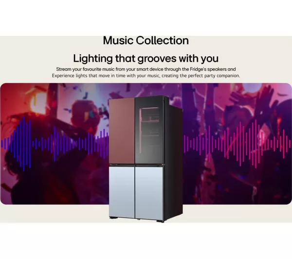 LG MoodUp GMV960NNME American-Style Smart Fridge Freezer - Colour Changing - Image 5