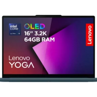 LENOVO Yoga Pro 9 16" Laptop, CoPilot+ PC - Intel® Core™ Ultra 9, 2 TB SSD, Tidal Teal