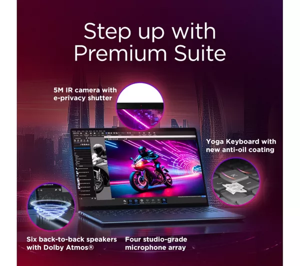 LENOVO Yoga Pro 9 16" Laptop, CoPilot+ PC - Intel® Core™ Ultra 9, 2 TB SSD, Tidal Teal - Image 5