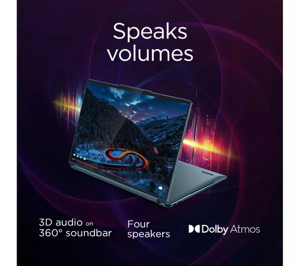 LENOVO Yoga Book 9 U7 14" 2 in 1 Laptop - Intel® Core™ Ultra 7, 1 TB SSD, Tea - Image 2