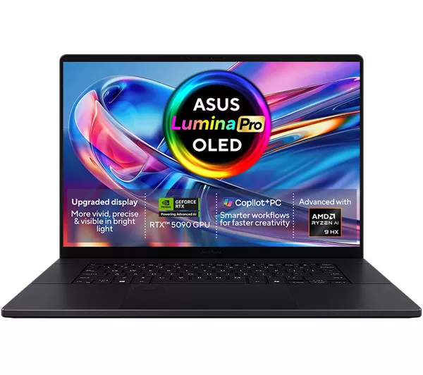 ASUS ProArt P16 Copilot+ PC OLED 16" Laptop - AMD Ryzen AI 9, 2TB SSD, Nano Black