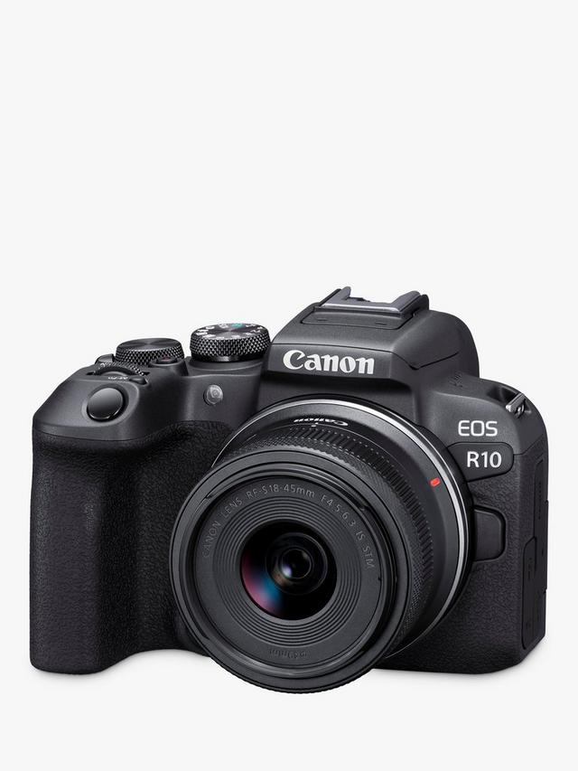 Canon - EOS R10 Compact System Camera with RF-S 18-45mm Zoom Lens, 4K Ultra HD, 24.2MP, Wi-Fi, Bluetooth, OLED EVF, 3" Vari-Angle Touch Screen, Black - Image 4