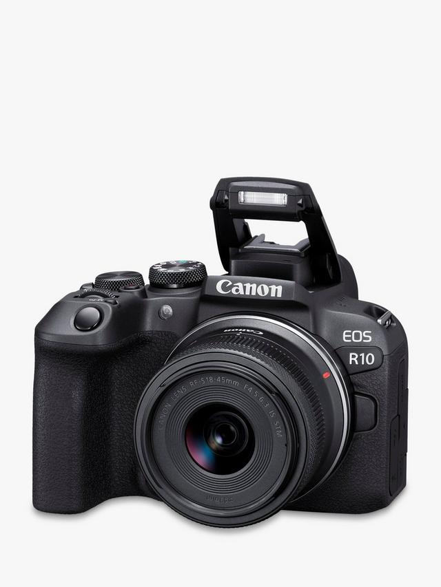 Canon - EOS R10 Compact System Camera with RF-S 18-45mm Zoom Lens, 4K Ultra HD, 24.2MP, Wi-Fi, Bluetooth, OLED EVF, 3" Vari-Angle Touch Screen, Black - Image 5