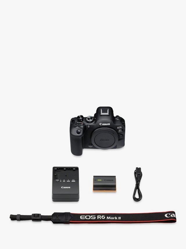 Canon - EOS R6 Mark II Compact System Camera, 6K/4K Ultra HD, 24.2MP, Wi-Fi, Bluetooth, OLED EVF, 3" Vari-Angle Touch Screen, Body Only - Image 4