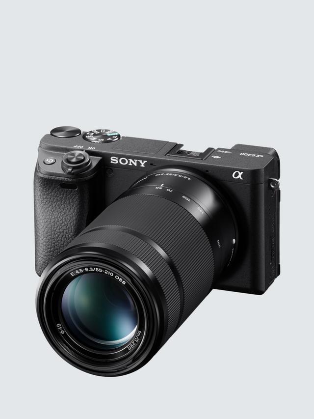Sony - A6400 Compact System Camera with 16-50mm OSS II Power Zoom Lens, 4K Ultra HD, 24.2MP, 4D Focus, Wi-Fi, Bluetooth, NFC, OLED EVF, 3" Tilting Touch Screen, Black - Image 3