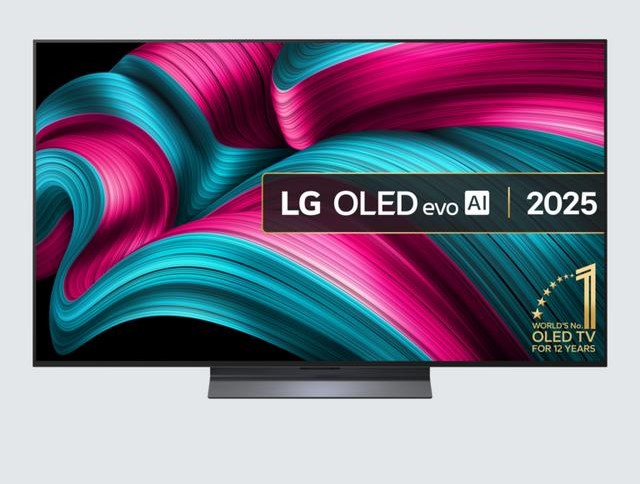 LG - OLED55C54LA (2025) OLED HDR 4K Ultra HD Smart TV, 55 inch with Dolby Atmos, Dark Titan Silver