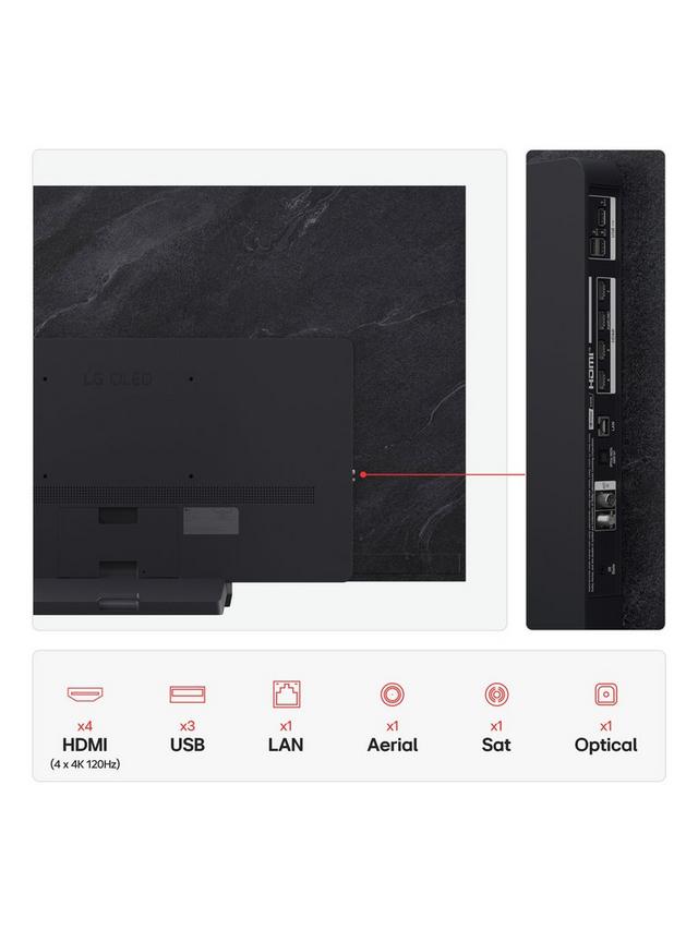 LG - OLED65C54LA (2025) OLED HDR 4K Ultra HD Smart TV, 65 inch with Dolby Atmos, Dark Titan Silver - Image 3