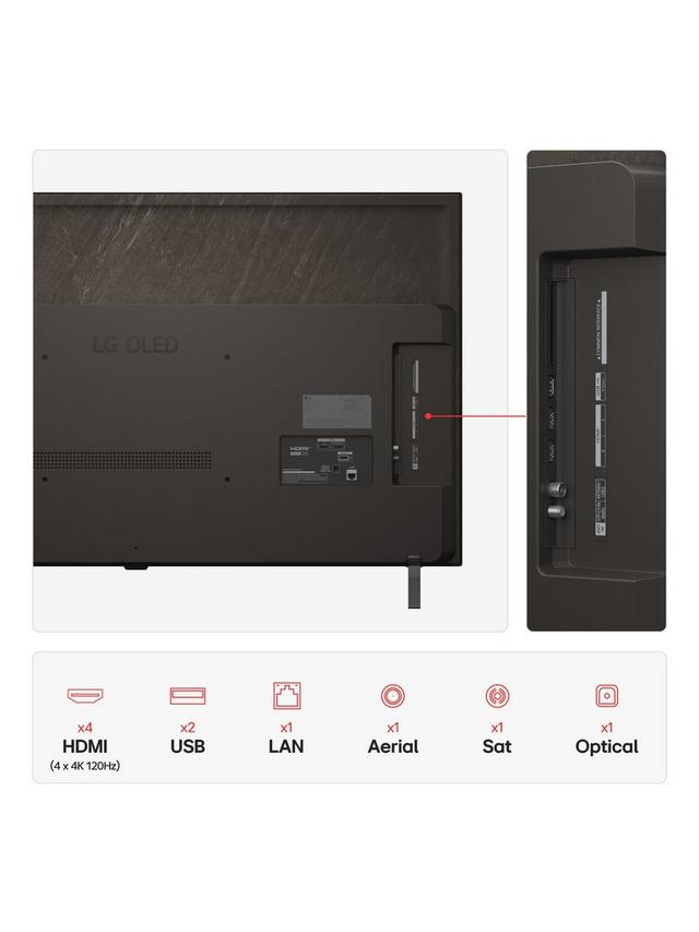 LG - OLED48B56LA (2025) OLED HDR 4K Ultra HD Smart TV, 48 inch with Dolby Atmos, Umber Brown - Image 4