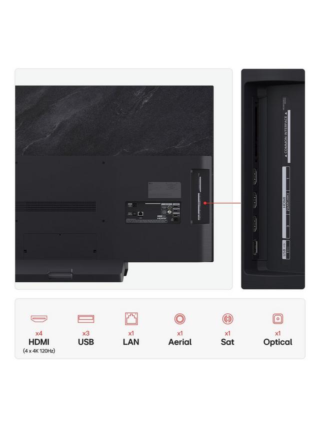 LG - OLED48C54LA (2025) OLED HDR 4K Ultra HD Smart TV, 48 inch with Dolby Atmos, Black - Image 4