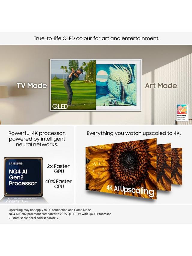 Samsung - The Frame (2025) QLED Art Mode Smart AI TV with Slim Fit Wall Mount, 55 inch - Image 3