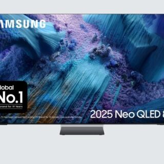 Samsung - QE85QN990F (2025) Neo QLED Mini LED HDR 8K Ultra HD Smart AI TV, 85 inch with Dolby Atmos & Infinity Air Design with Wireless One Connect Box, Black