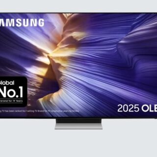 Samsung - QE65S90F (2025) OLED HDR 4K Ultra HD Smart AI TV, 65 inch with Dolby Atmos, Black