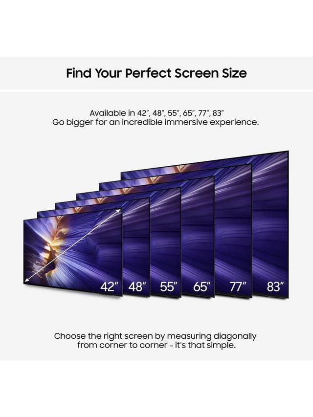 Samsung - QE65S90F (2025) OLED HDR 4K Ultra HD Smart AI TV, 65 inch with Dolby Atmos, Black - Image 4
