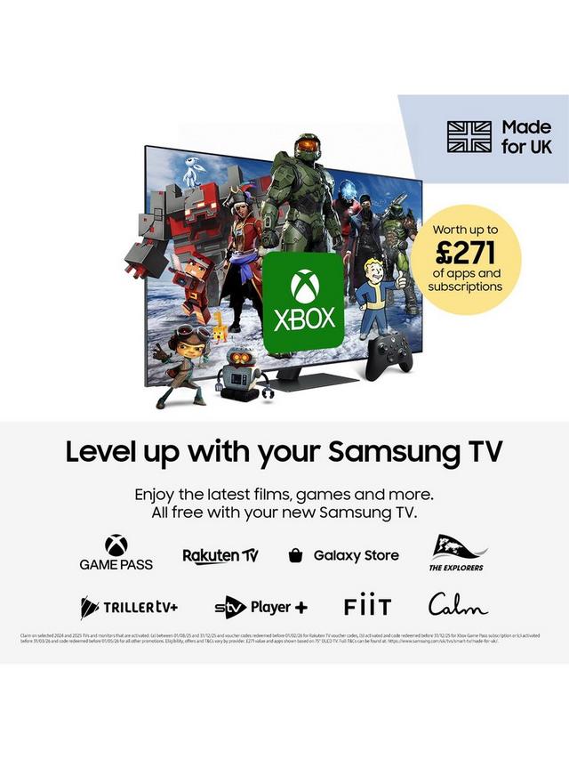 Samsung - QE65S90F (2025) OLED HDR 4K Ultra HD Smart AI TV, 65 inch with Dolby Atmos, Black - Image 5