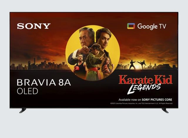 Sony - Bravia 8A K55XR8AB (2025) OLED HDR 4K Ultra HD Smart Google TV, 55 inch with Dolby Atmos, Dark Silver