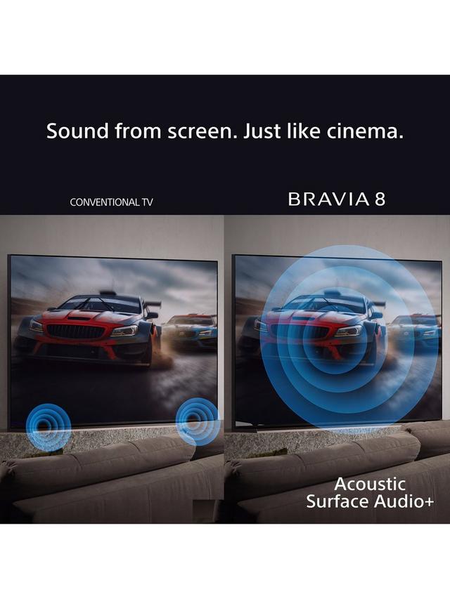 Sony - Bravia 8A K55XR8AB (2025) OLED HDR 4K Ultra HD Smart Google TV, 55 inch with Dolby Atmos, Dark Silver - Image 4