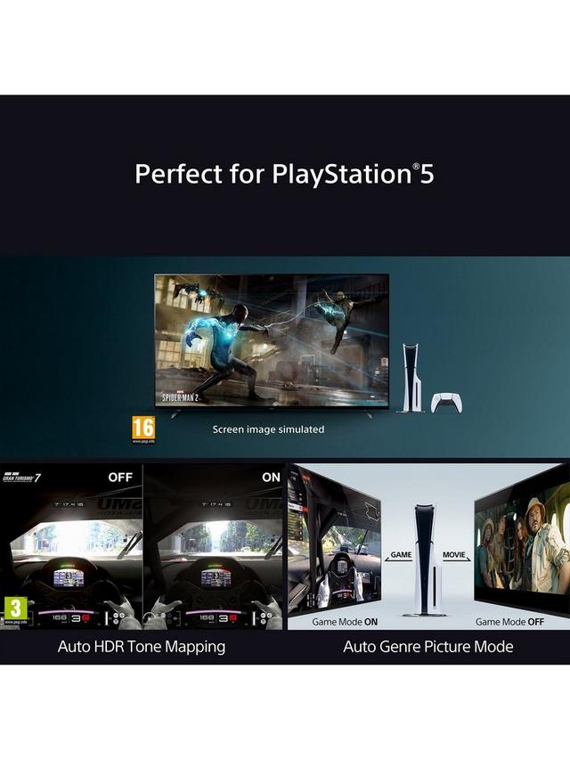 Sony - Bravia 8A K55XR8AB (2025) OLED HDR 4K Ultra HD Smart Google TV, 55 inch with Dolby Atmos, Dark Silver - Image 5