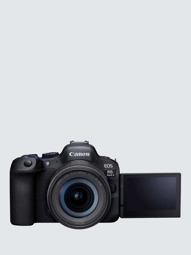 Canon - EOS R6 Mark II Compact System Camera with RF 24-105mm IS STM Lens, 6K/4K Ultra HD, 24.2MP, Wi-Fi, Bluetooth, OLED EVF, 3" Vari-Angle Touch Screen, Black - Image 4