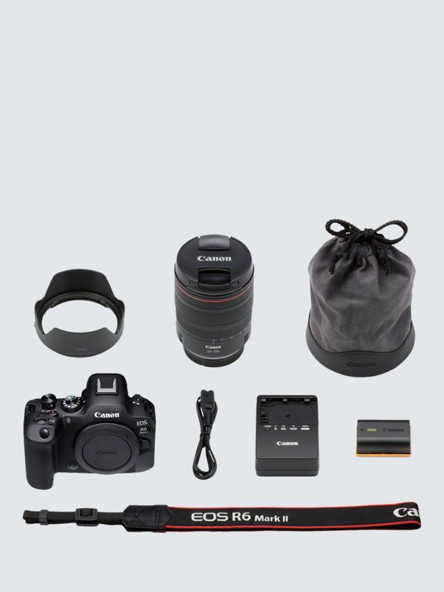 Canon - EOS R6 Mark II Compact System Camera with RF 24-105mm IS STM Lens, 6K/4K Ultra HD, 24.2MP, Wi-Fi, Bluetooth, OLED EVF, 3" Vari-Angle Touch Screen, Black - Image 6