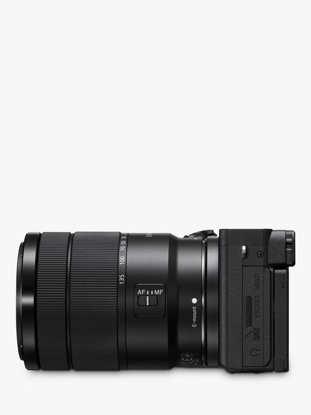 Sony - A6600 Compact System Camera with 18-135mm OSS Lens, 4K Ultra HD, 24.2MP, OLED Viewfinder, Wi-Fi, Bluetooth, NFC, 3" Tilting Touch Screen, Black - Image 3