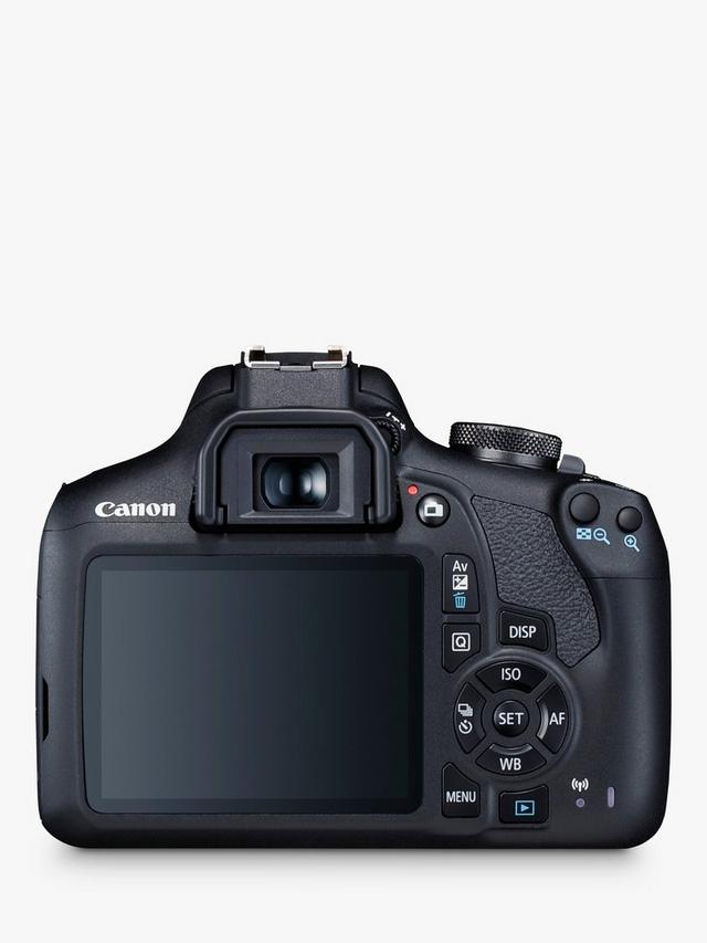 Canon - EOS 2000D Digital SLR Camera with 18-55mm III DC Lens, 1080p Full HD, 24.1MP, Wi-Fi, NFC, Optical Viewfinder, 3" LCD Screen, Black - Image 2