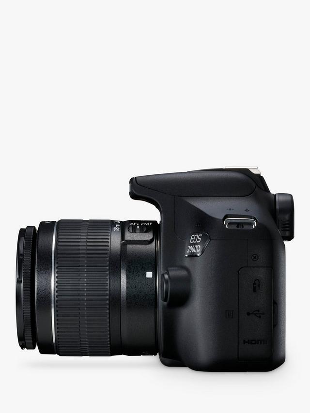 Canon - EOS 2000D Digital SLR Camera with 18-55mm III DC Lens, 1080p Full HD, 24.1MP, Wi-Fi, NFC, Optical Viewfinder, 3" LCD Screen, Black - Image 3
