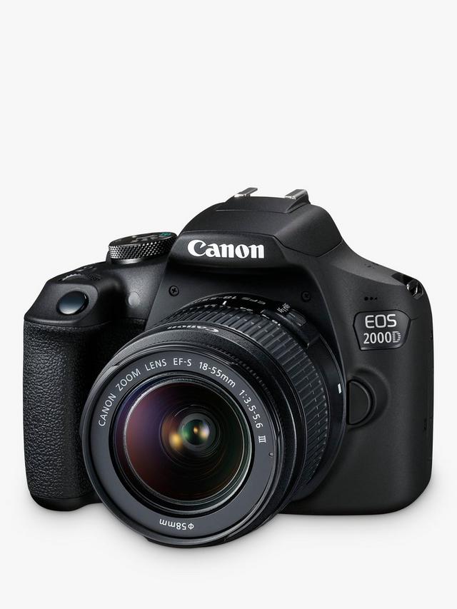Canon - EOS 2000D Digital SLR Camera with 18-55mm III DC Lens, 1080p Full HD, 24.1MP, Wi-Fi, NFC, Optical Viewfinder, 3" LCD Screen, Black - Image 4