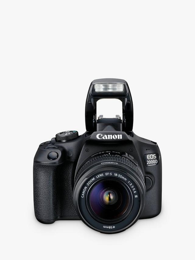 Canon - EOS 2000D Digital SLR Camera with 18-55mm III DC Lens, 1080p Full HD, 24.1MP, Wi-Fi, NFC, Optical Viewfinder, 3" LCD Screen, Black - Image 5