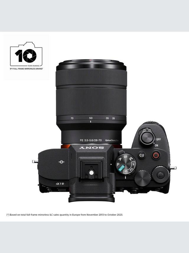 Sony - a7 IV (Alpha ILCE-7M4) Compact System Camera with 28-70mm Zoom Lens, 4K Ultra HD, 33MP, Wi-Fi, Bluetooth, OLED EVF, 5-Axis Image Stabiliser & 3” Vari-Angle LCD Touch Screen, Black - Image 2