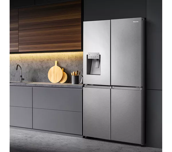 HISENSE PureFlat RQ760N4SASE American-Style Smart Fridge Freezer - Stainless Steel - Image 6