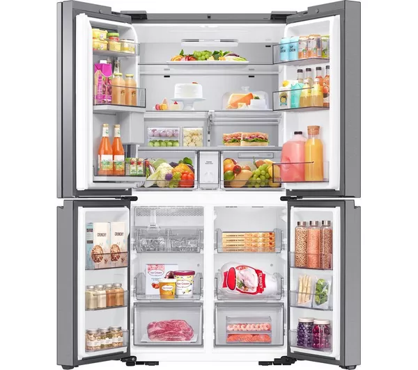 SAMSUNG Family Hub with AI Vision RF65DG9H0ESREU Smart Fridge Freezer - Silver - Image 3